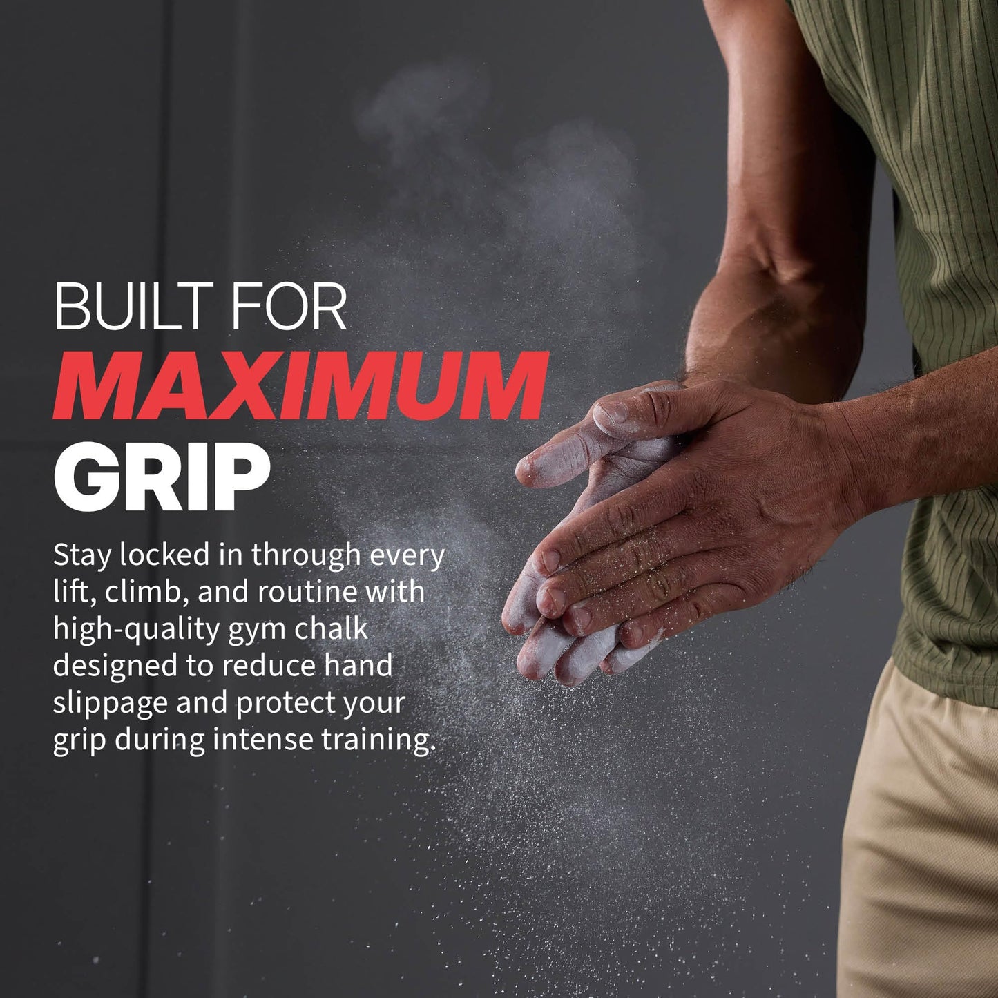 SPRI Chalk Block 2oz, 4-Pack, Gymnastics & Weightlifting Grip