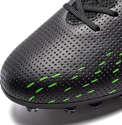 Youth Soccer Cleats Mens Training Football Cleats Lightweight Womens High-top Soccer Shoes AG, Tacos de Futbol para Hombre