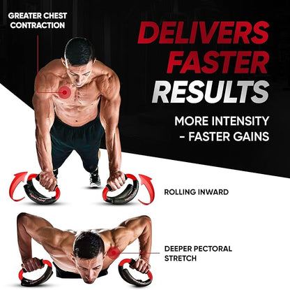 Legend Pushup ??Advanced Push-Up Bars to Eliminate Wrist Pain, Generate More Muscle Growth, Deliver Faster Results, and Prevent Plateaus ??Rocking Handle Design for Natural Movement and Effective Workouts