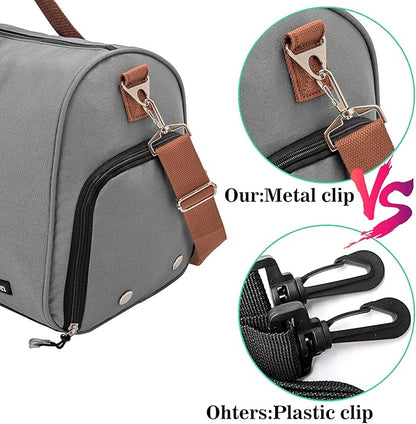 Kuston Sports Gym Bag with Shoe Compartment&Wet Pocket,Travel Duffel bag,Weekend Bag,Workout Bag Suitable for Men and Women