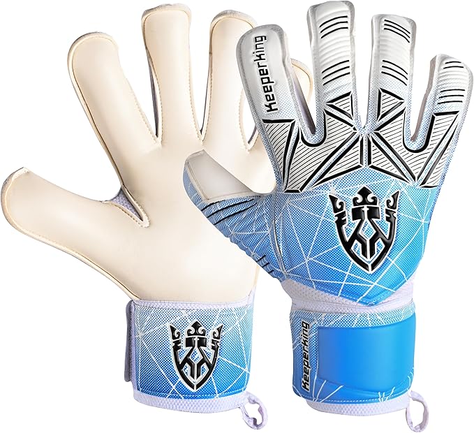 Soccer Goalie Goalkeeper Gloves for Kids Boys Youth & Adult,Latex Strong Grip Palms with Removable Finger Spines Protection Children Football Gloves for Training/Match(Sizes 5-10,6 Styles)