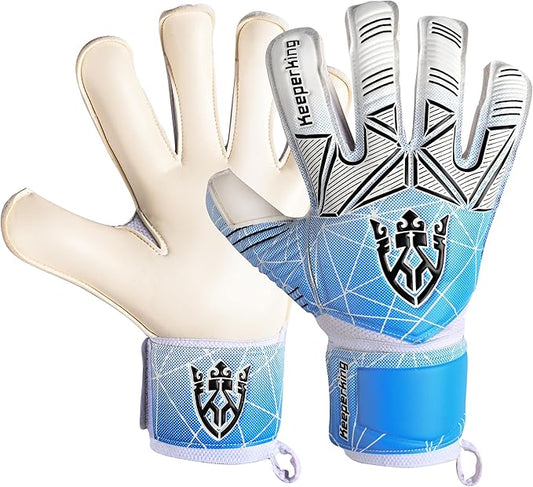 Soccer Goalie Goalkeeper Gloves for Kids Boys Youth & Adult,Latex Strong Grip Palms with Removable Finger Spines Protection Children Football Gloves for Training/Match(Sizes 5-10,6 Styles)