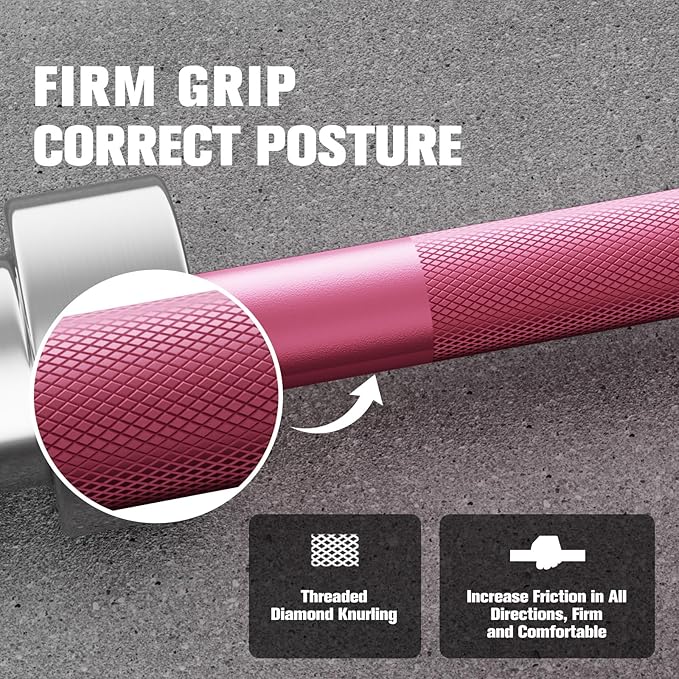 RITFIT Olympic Barbell 4ft/4.8ft/6ft - 2 Inch Weight Bar for Strength Training, Weightlifting, Squat, Deadlift, Bench Press, Curl, Overhead Press - 350lbs/500lbs Capacity