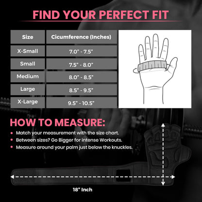 Dhabii Workout Gloves for Men & Women, Smartwatch Compatible Ventilated Gym Gloves with Wrist Wrap