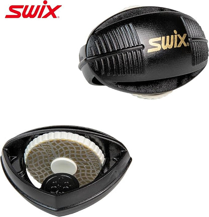 Swix Ski and Snowboard Touchup and Wax Kit - Comprehensive Winter Sports Maintenance Set with F4 Wax, Diamond Disc, Sidewall Cutter, Ceramic and Gummi Stones, Metal Scraper, Vise Set