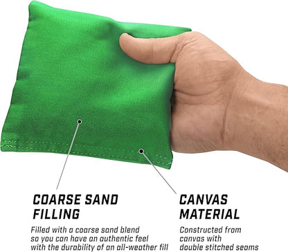 GoSports Classic Cornhole Bean Bags Set of 4-16 Colors Available - Regulation All Weather, Mix and Match