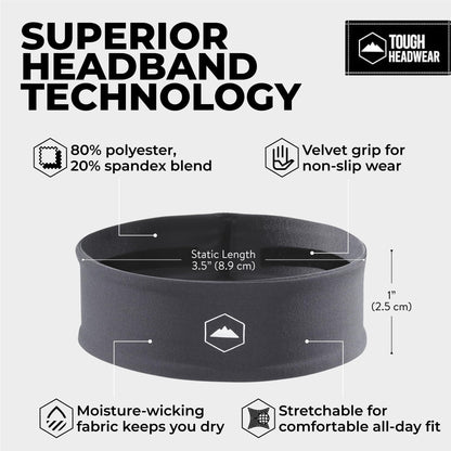 Mens Headband | Sweat Headbands for Men Working Out Running Sports Gym – Athletic Cycling Football