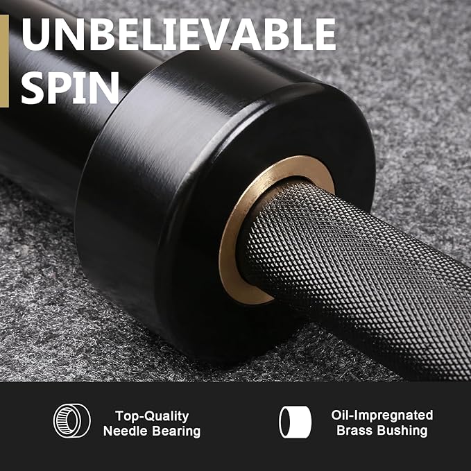 LIONSCOOL 7FT Olympic Barbell for Weightlifting, Power Lifting, 2 Inch Strength Training Bar for Squats, Deadlifts, Presses, Rows, Curls - 700lbs/1000lbs/1500lbs Capacity