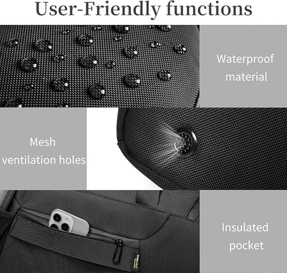 Duffle Bag for Travel, Carry on Gym Bag for Men, Waterproof Sport Bags with Shoe Compartment, 40L Weekender Men Tote Bag for Camping, Hiking, Trips - Black (CORDURA®)
