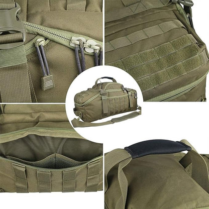 Gym Bag Duffle Bags Backpack - Travel Weekender Bag for Men Women Workout Bag for Military,Sports,Overnight,Basketball,Tactical,Football,Waterproof & Tear Resistant