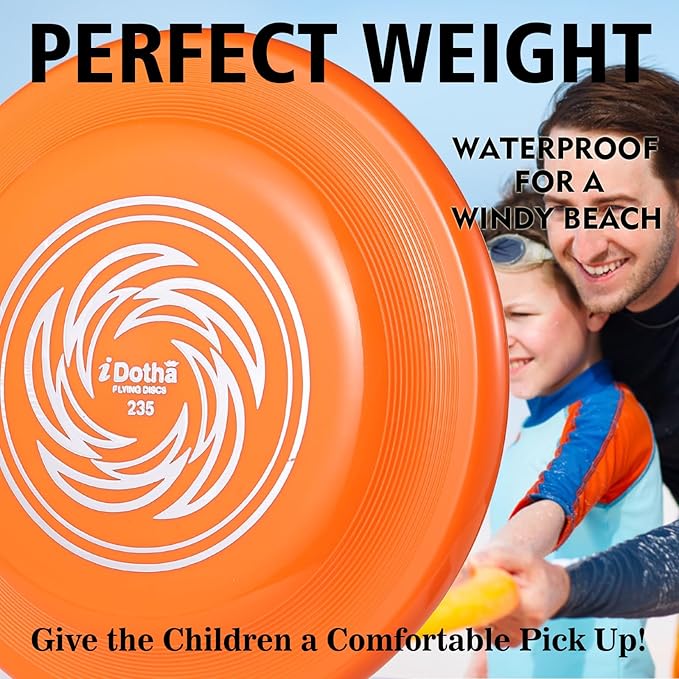 Sports Flying Disc - Compeition Flying Discs for Beach, Backyard, Lawn, Park, Camping and More - Great for All Ages Outdoor Flying Disc Training
