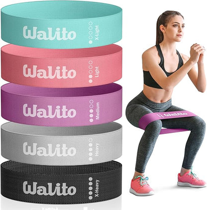 Fabric Resistance Bands for Working Out - Booty Bands for Legs -Glutes Training for Women and Men - Exercise Bands for Squats, Yoga, Physical Therapy -Home Gym Fitness