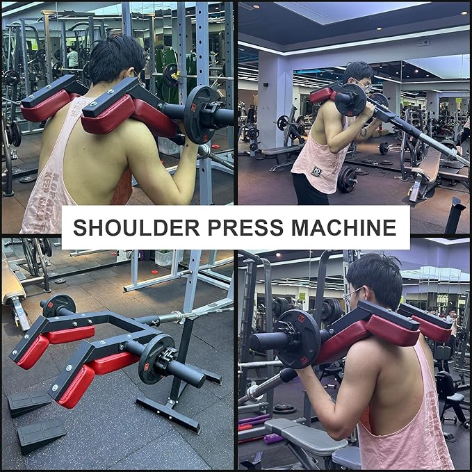 Viking Press Landmine Handle for 2-Inch Barbell, Hack Squat T-Bar Row Attachment Strength Training Accessories, Shoulder Press Landmine Attachment Equipment