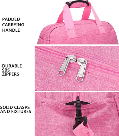 14 inch Small Gym Bag for Women & Men, Mini Duffel Bag for Travel Sports Lightweight Carry On Bag (Rose)