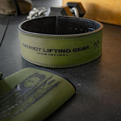 Weight Lifting Belt - Lever Gym Belt for Weightlifting, 10mm Leather Weight Belt for Men - 4 Inches Wide for Support & Stability for Workouts, Powerlifting, Bodybuilding, Fitness & Crossfit