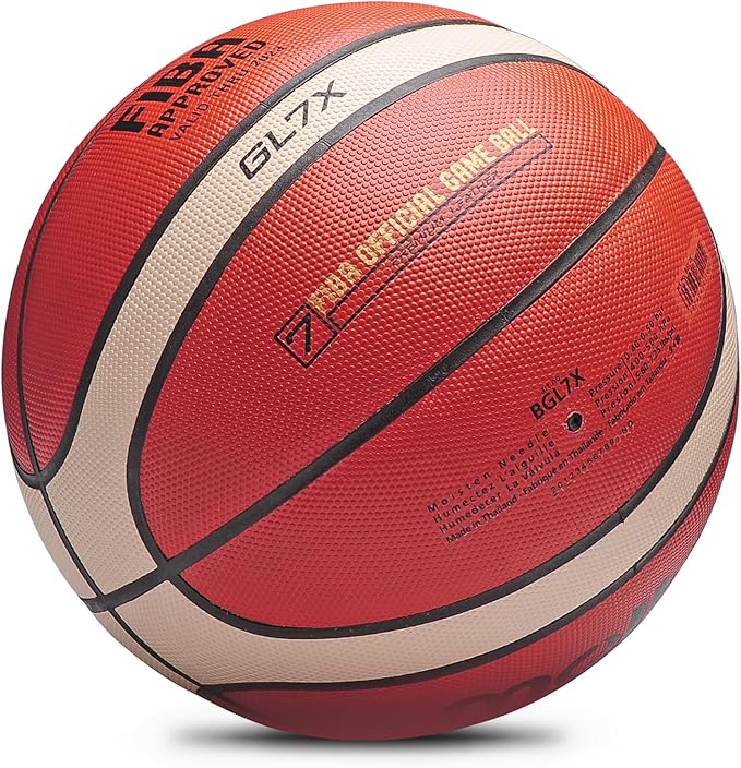 Training Soft Touch Rubber and Faux Leather Fighting Basketball, High Bounce Indoor Outdoor Basketball Gift