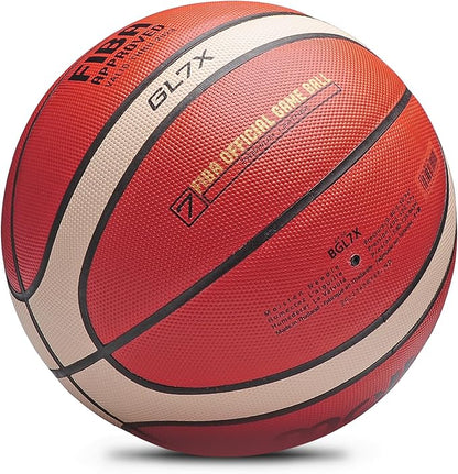 Training Soft Touch Rubber and Faux Leather Fighting Basketball, High Bounce Indoor Outdoor Basketball Gift