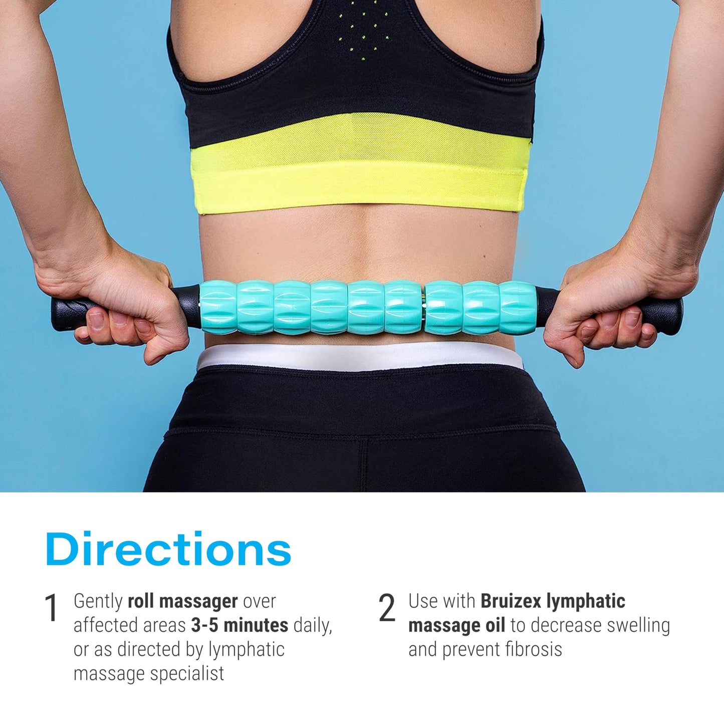Muscle Roller Lymphatic Drainage Massage Roller Stick - for Myofascial Pain Relief | Post