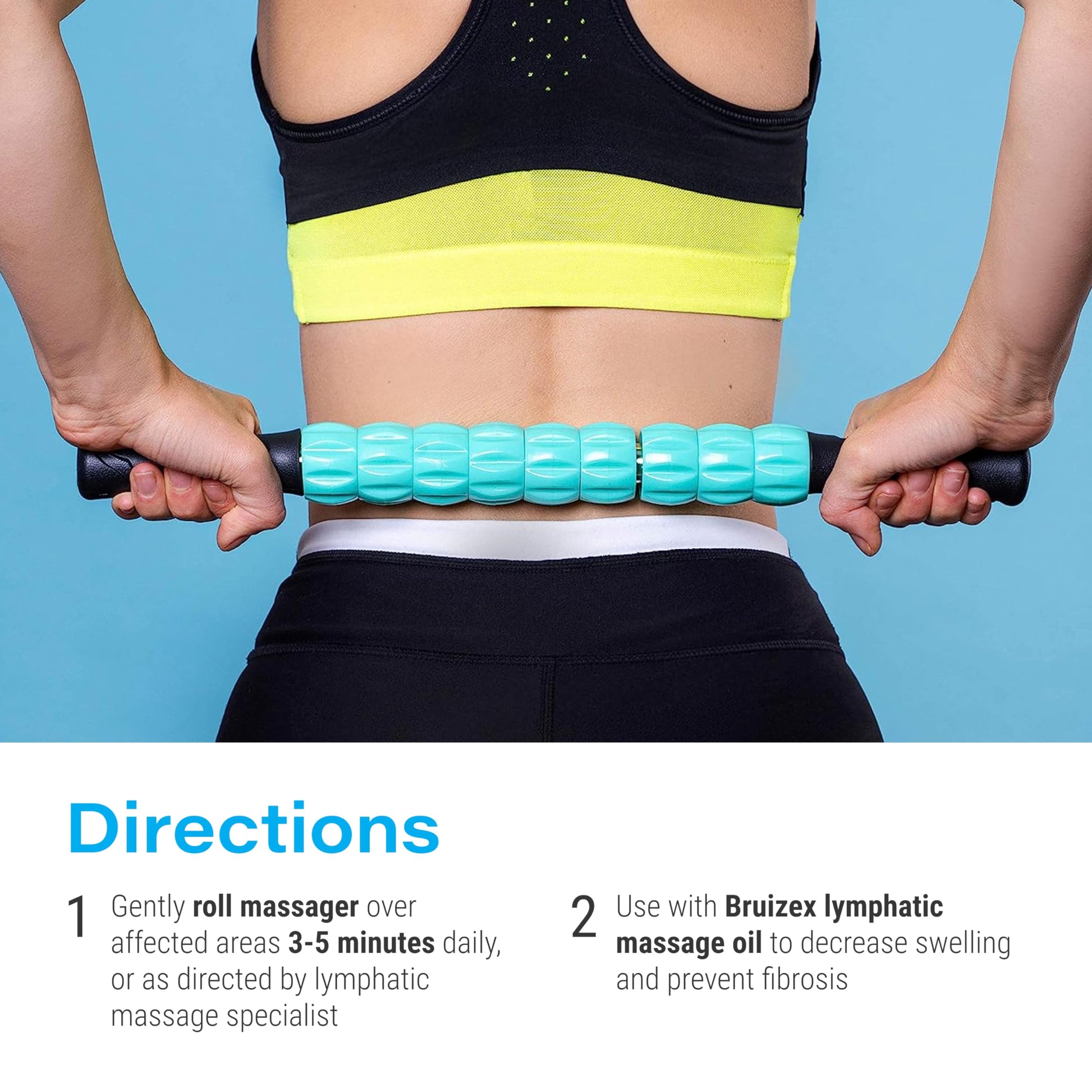 Muscle Roller Lymphatic Drainage Massage Roller Stick - for Myofascial Pain Relief | Post