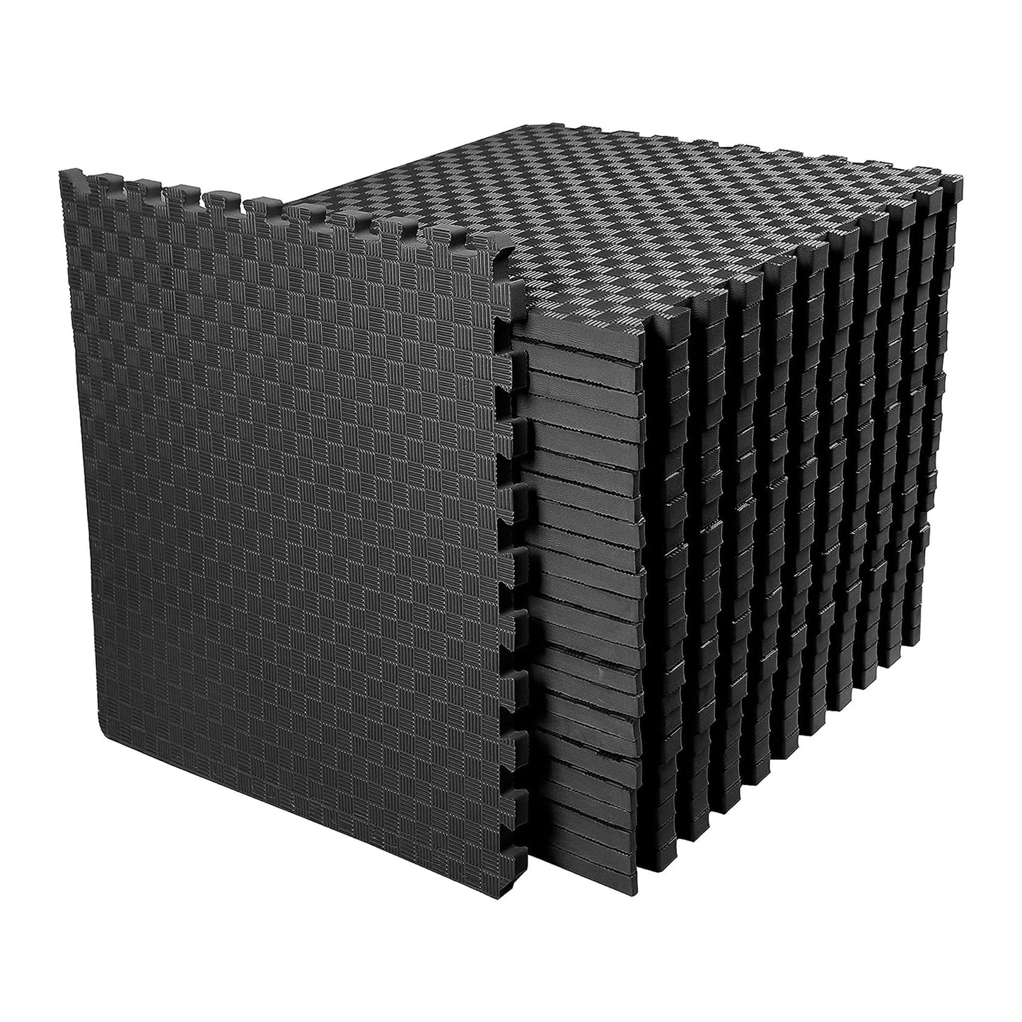 BalanceFrom Puzzle Exercise Mat 1-inch Thick, EVA Interlocking Foam Floor