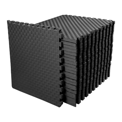 BalanceFrom Puzzle Exercise Mat 1-inch Thick, EVA Interlocking Foam Floor