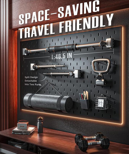 Flexible Dumbbell Converter - 260 LBS Weight Capacity Adjustable Alloy Steel Bar丨Convert Dumbbells to Barbell, Enhanced Compatibility for Wide Range of Dumbbells for Home Weight Lifting