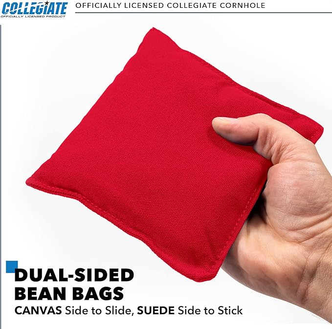 2' x 3' Solid Wood Cornhole Set with Direct Print HD Team Graphics – Great Gift for Any NCAA Fan! Bean Bag Toss Family Outdoor Games