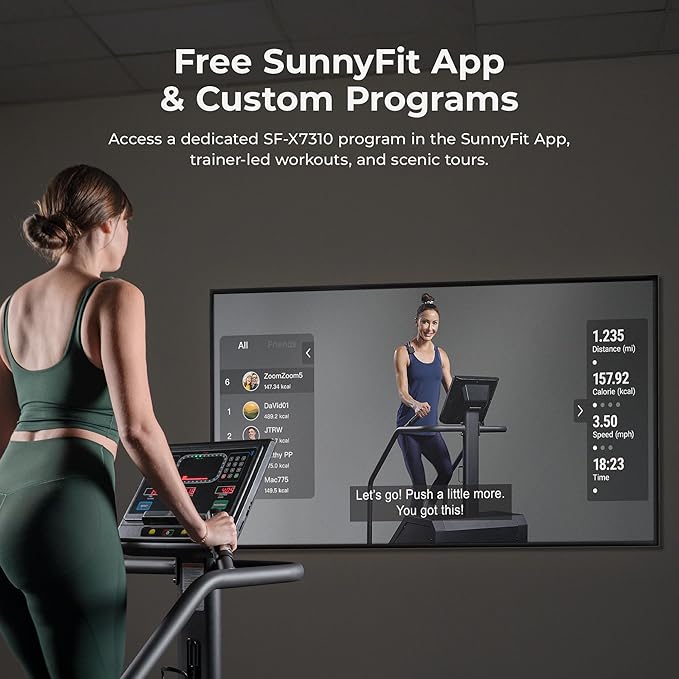 Sunny Health & Fitness Premium High-Intensity Smart Stepper Stair Climber, Commercial Grade, Cardio Workout Programs, Free SunnyFit App Bluetooth Connection, 350-400 LB Weight Capacity