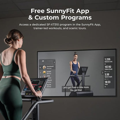 Sunny Health & Fitness Premium High-Intensity Smart Stepper Stair Climber, Commercial Grade, Cardio Workout Programs, Free SunnyFit App Bluetooth Connection, 350-400 LB Weight Capacity