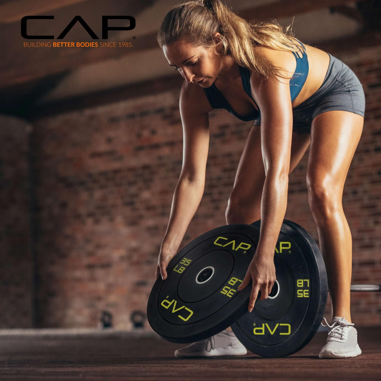CAP 45lb Economy Olympic Bumper Plate, Single