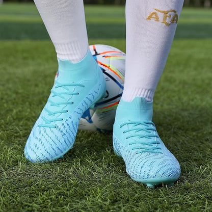 Soccer Cleats for Mens Womens Football Shoes Turf Soccer Shoes Indoor/Outdoor High-top Football Cleats AG/FG