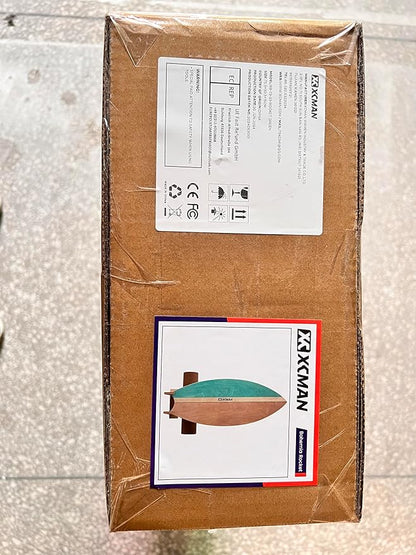 XCMAN Surf Balance Board Trainer with Roller Wooden Exercise Balancing Stability Trainer - Non Slip Surface for Adults Kids|Balance Board for Surfing,Snowboarding,Skateboarding,Hockey,Yoga Training