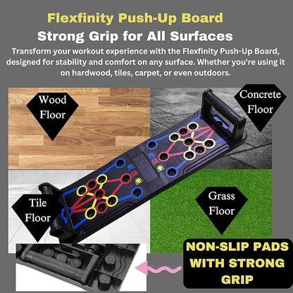 Push Up Board, Portable 25-In-1 Push up Board for Men, | Pilates Bar & Fitness Accessories with Resistance Bands & Ab Roller Wheel, Professional Strength Training Equipment For Man and Women