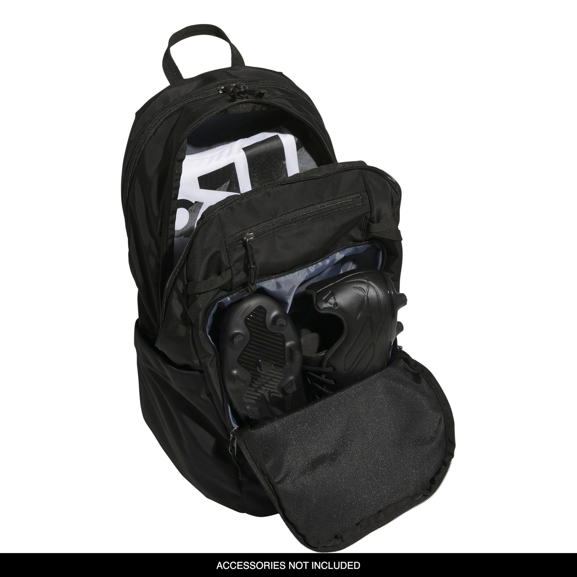 adidas Defender 5 Backpack for Sports, Gym, School and Travel, 33L, Black/Black, OSFA