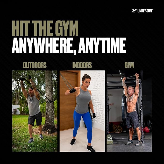 Undersun Resistance Bands for Working Out | Heavy Resistance Bands for Strength Training & Pull Up Assistance | Indoor/Outdoor, Gym, Home Exercise Bands Resistance