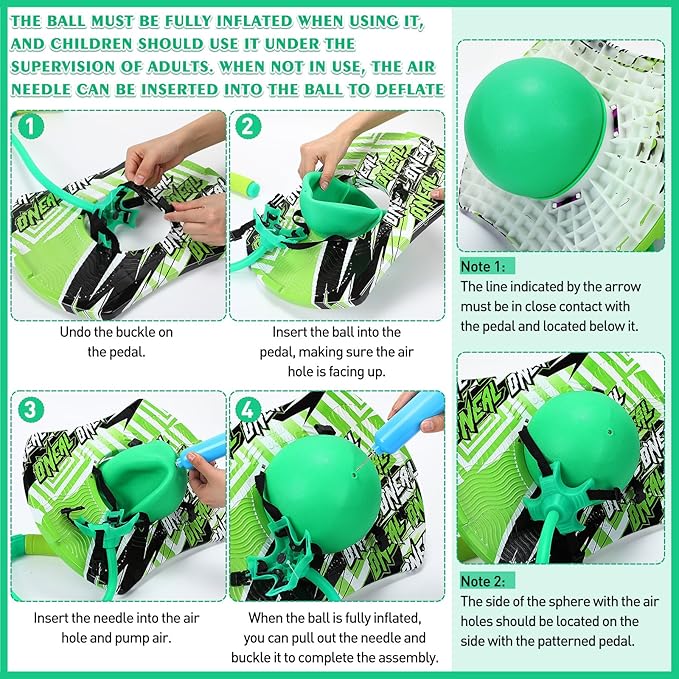 Layhit 2 Pcs Pogo Jumper with Handle for Kids Pump Pogo Ball Stick Jumper Balance Bounce Ball with Pump and Strong Grip for Adults Teen Indoor Outdoor