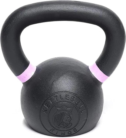 Kettlebell Kings Powder Coated Kettlebell Weights - 9-97 lb Strength Training Kettlebells for Men and Women - Hand Weights Workout Gym Equipment - Weights Set for Home Gym- New