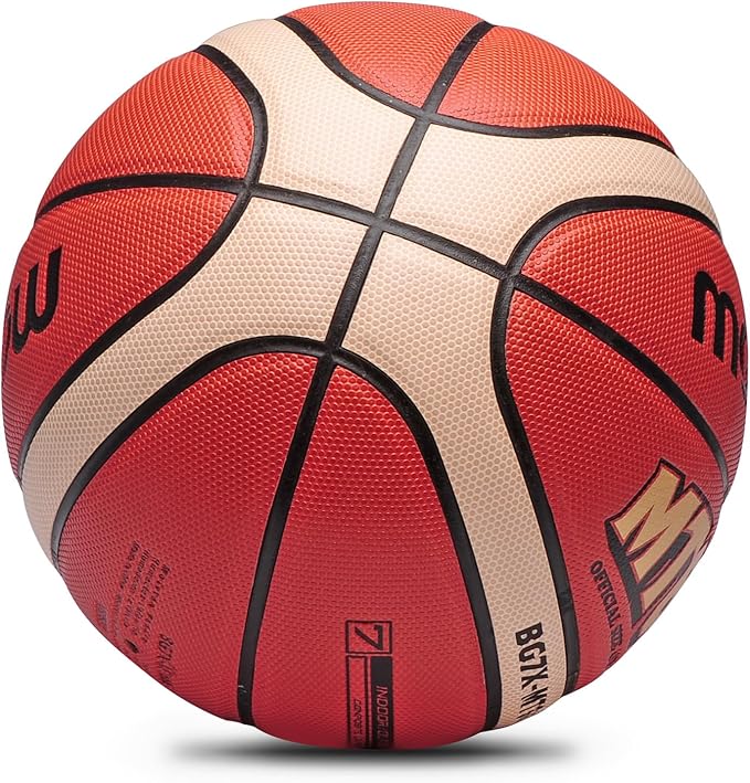 Training Soft Touch Rubber and Faux Leather Fighting Basketball, High Bounce Indoor Outdoor Basketball Gift