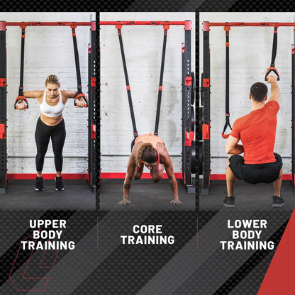 Lifeline Jungle Gym XT Body Weight Suspension Trainer System – Patented Split Anchor, Full-Body