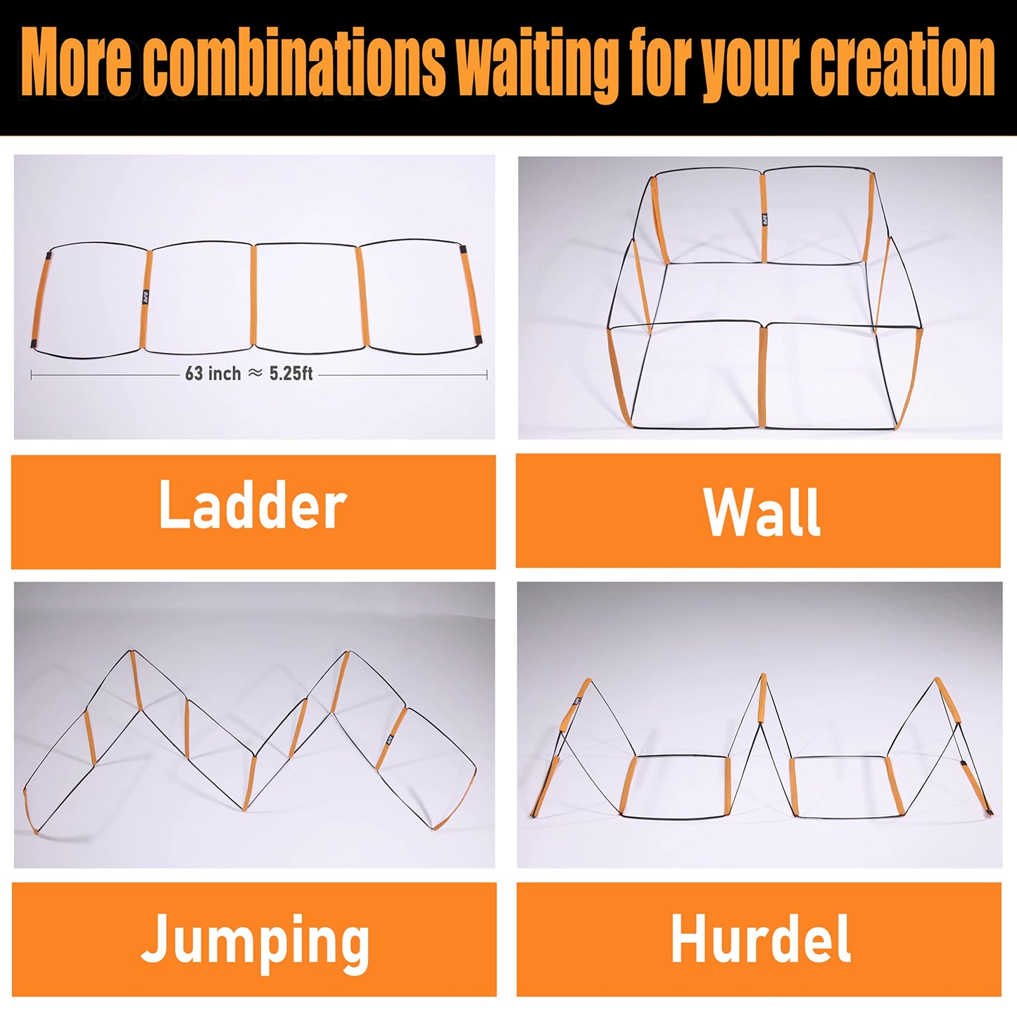 ALPHAWORX Agility Ladder, Agility Training Equipment, Soccer Speed Ladder, Football Footwork