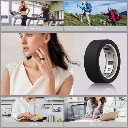 15 Pack Cover Compatible with Oura Ring Gen 4/Gen 3 Horizon/Gen 3 Heritage, Anti-Scratch Silicone Case for Oura Ring Protector for Women Men Working Out Gym, Support Charging with Cover on