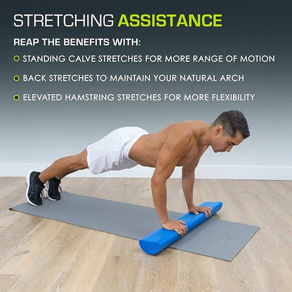 ProsourceFit Flex Foam Rollers for Muscle Massage, Physical Therapy, Core & Balance Exercises Stabilization