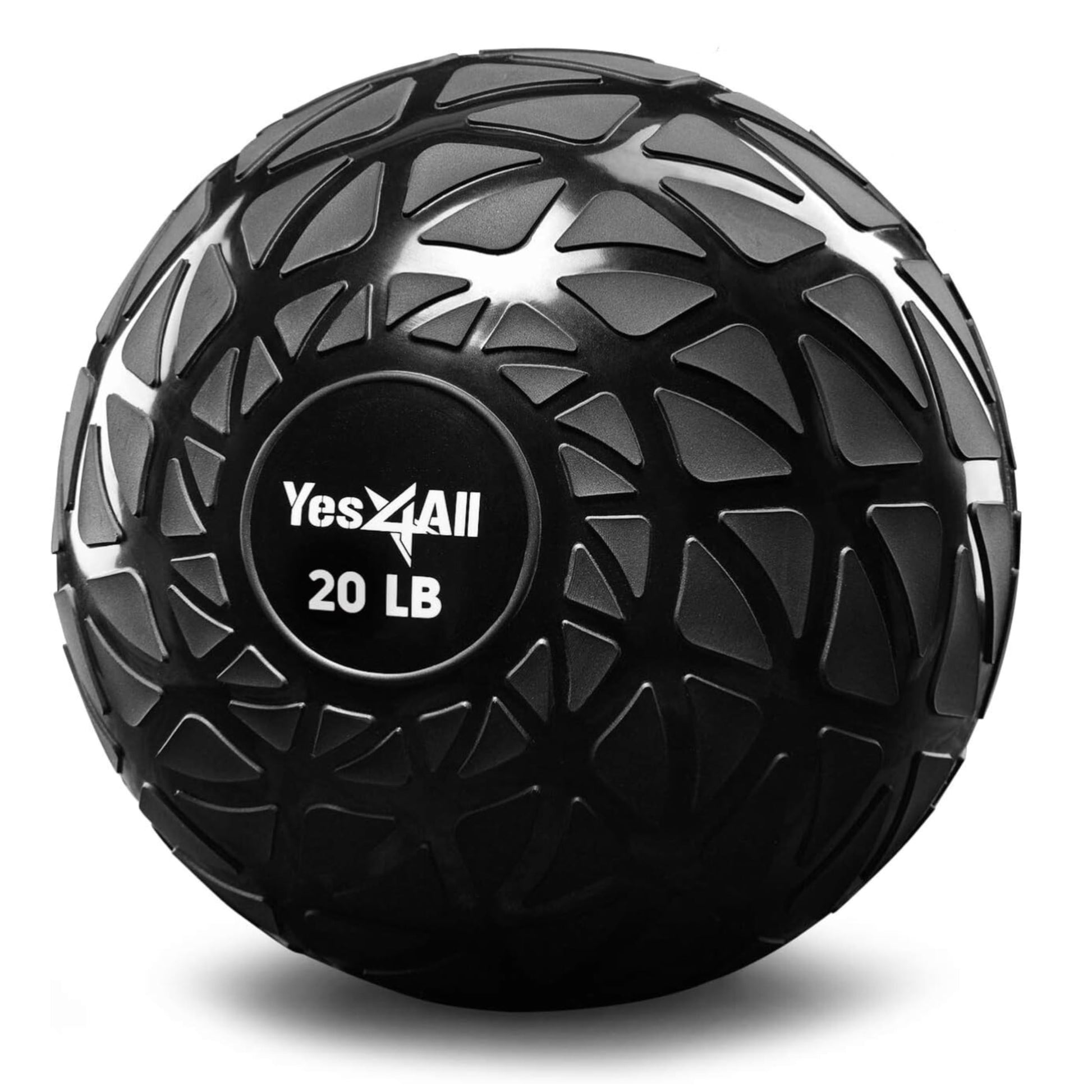 Yes4All Slam Balls, 10-40lb Medicine Ball Weight, Durable PVC Sand Filled Workout Dynamic Medicine