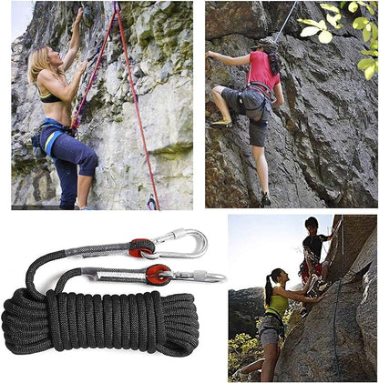 Static Climbing Ropes 35FT,50FT,100FT,150FT,200FT,250FT(Diam 10mm,16mm)