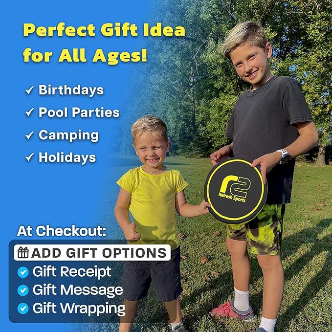 Flying Beach Toys for Teens – Lightweight Soft Flying Disc for Summer Fun For Kids – Safe & Easy to Throw for Boys Girls – Great for Outdoor Play at the Beach or Yard – Ages 6 7 8 9 10 11 12+