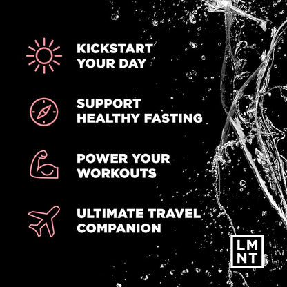 Drink LMNT Zero Sugar Electrolytes - Raspberry Salt | Drink Mix | 30-Count