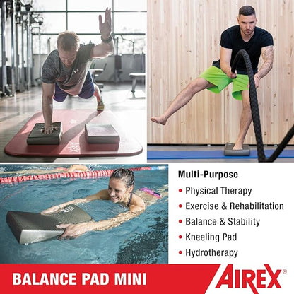 AIREX Balance Pad ??Stability Trainer for Balance, Stretching, Physical Therapy, Exercise, Mobility, Rehabilitation and Core Training Non-Slip Closed Cell Foam Premium Balance Pad