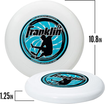 Franklin Sports Flying Disc - Disc for Beach, Backyard, Lawn, Park, Camping - 140 or 175 Grams - Perfect for Dogs - White
