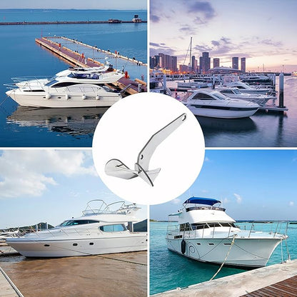 GAOMON 316 Stainless Steel Delta-Style Anchor, Fluke Anchor for Pontoon, Dinghies, Fishing Boats, Bass Boats, Sport Boats