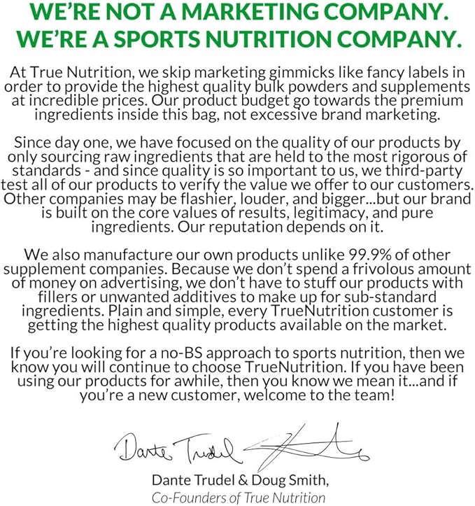 True Nutrition - Creatine Monohydrate Powder - Micronized Creatine Powder - Promotes Lean Muscle Growth, Muscular Strength, and Workout Intensity - Pre and Post Workout Supplement (500 g)